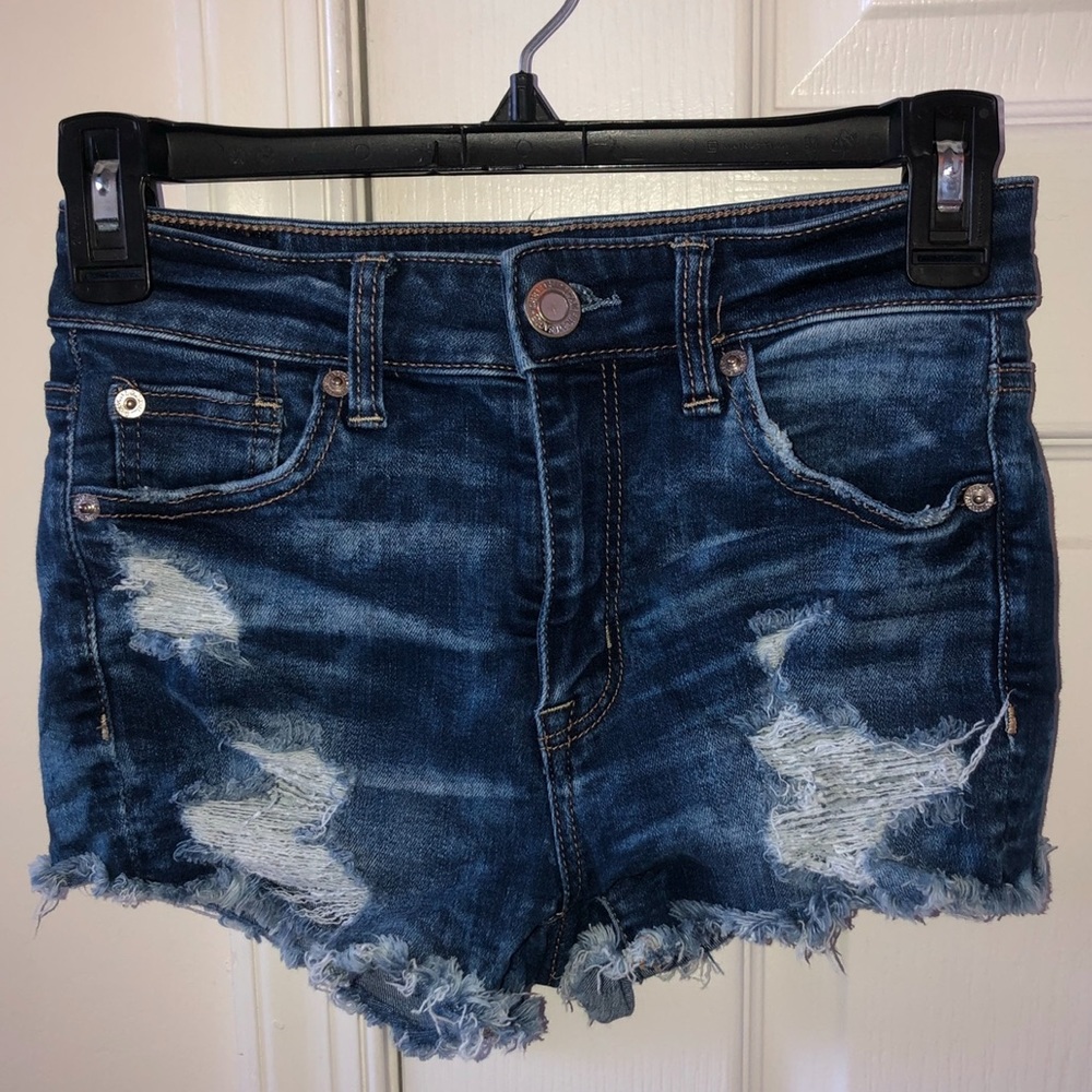 American Eagle distressed shorts size 0